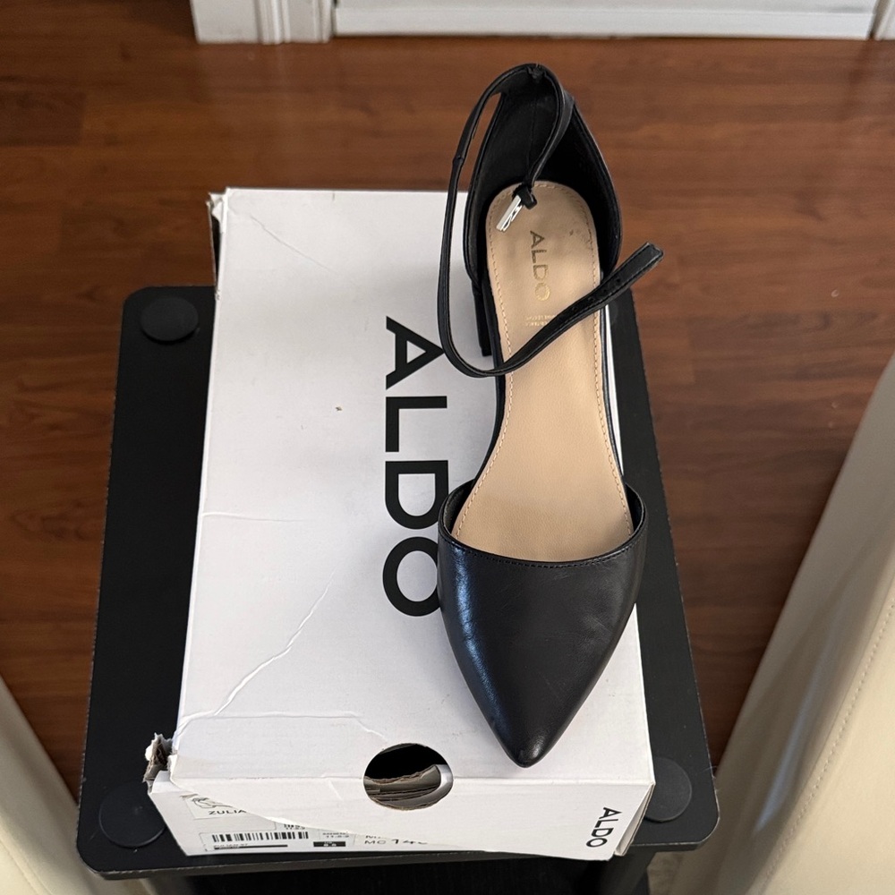 ALDO Black Pointed Toe Heels